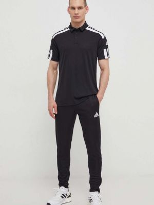 Polo majica Adidas Performance črna
