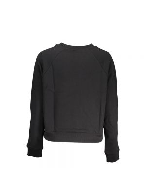 Sweter bawełniany z nadrukiem Vans czarny