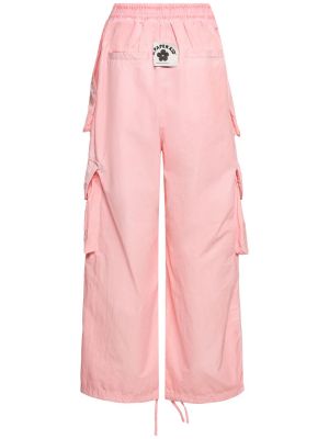 Pantalones cargo de nailon A Paper Kid rosa