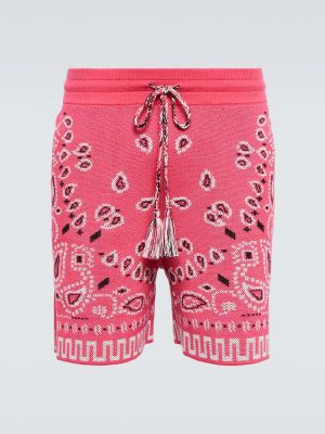 Pantalones cortos de algodón Alanui rosa