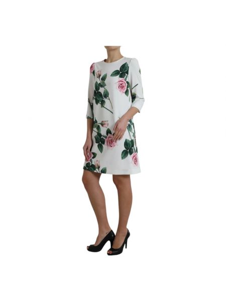 Mini vestido de flores Dolce & Gabbana blanco