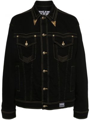 Džínsová bunda Versace Jeans Couture čierna