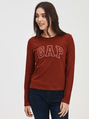 Tricou cu mânecă lungă Gap roșu