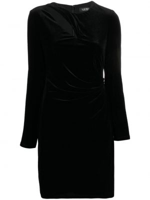 Sametové koktejlové šaty Lauren Ralph Lauren černé