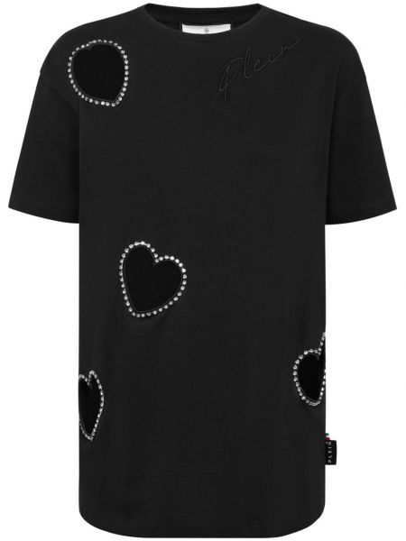 Bombažna majica Philipp Plein črna