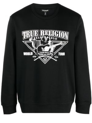 Bluza z nadrukiem True Religion czarna