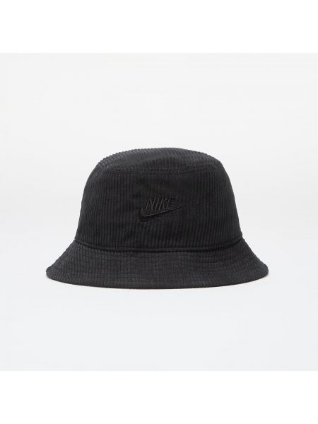 Manšestrový klobouk Nike černý