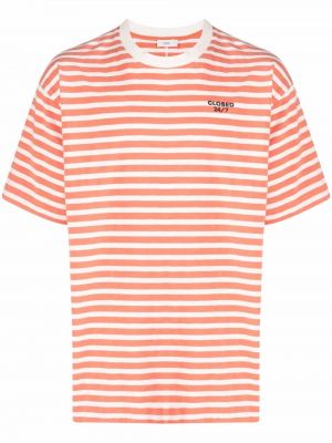 Camiseta a rayas Closed naranja