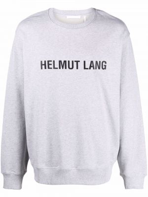 Sweat à imprimé Helmut Lang gris