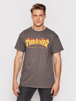 Marškinėliai Thrasher pilka