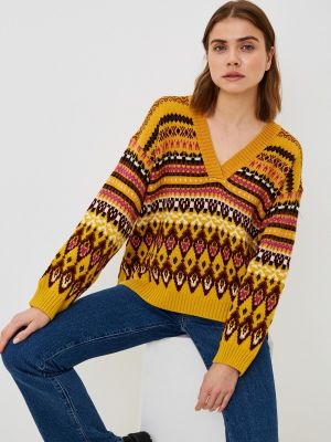 Пуловер Stefanel желтый