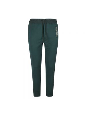 Spodnie sportowe Saint Laurent zielone