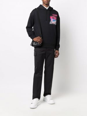 Džemperis su gobtuvu Valentino Garavani juoda