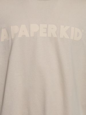 Тениска A Paper Kid сиво