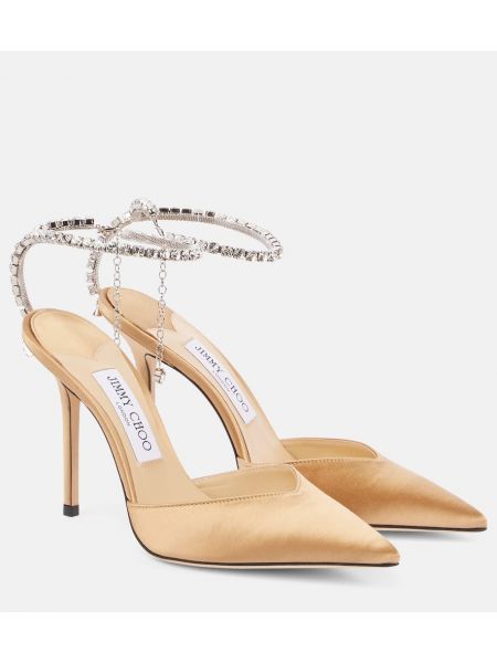 Sateng stropper pumper Jimmy Choo beige