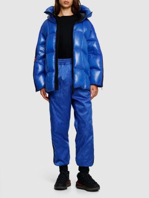 Péřová bunda Moncler Genius modrá