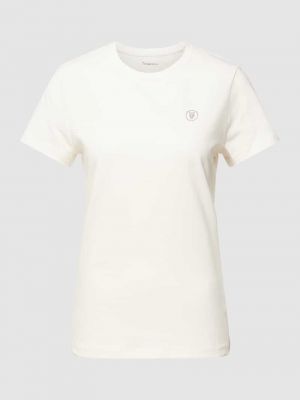 Koszulka z nadrukiem Knowledge Cotton Apparel biała
