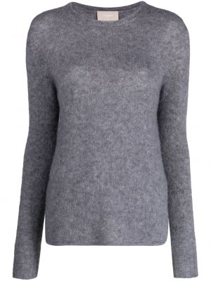Плетен пуловер Drumohr сиво