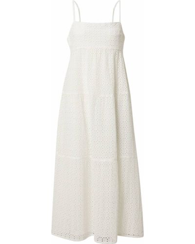 Dlouhé šaty Bardot biela