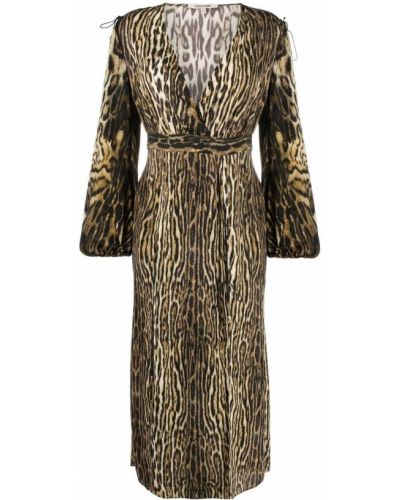 Μίντι φόρεμα με σχέδιο Roberto Cavalli