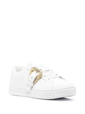 Leder sneaker mit schnalle Versace Jeans Couture