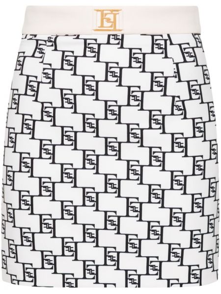 Mini suknja s printom od krep Elisabetta Franchi