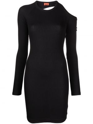 Трикотажное платье мини с вырезом Alix Nyc, черный
