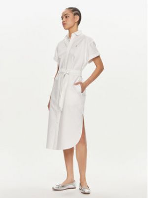 Košilové šaty Polo Ralph Lauren bílé