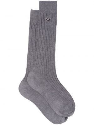 Pamučne čarape Prada siva