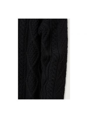 Jersey de lana de tela jersey Massimo Alba negro