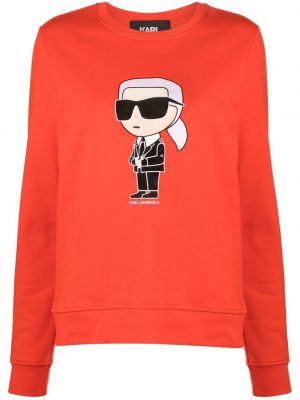 Sweatshirt mit rundhalsausschnitt Karl Lagerfeld rot