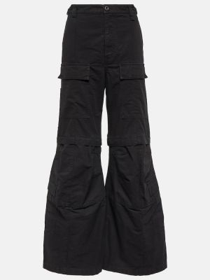 Pantalones cargo de algodón Balenciaga negro