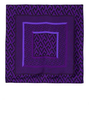 Fular de mătase cu imagine Versace violet