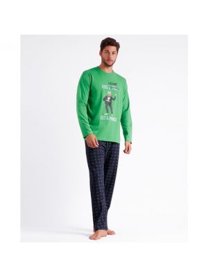 Pijama de algodón Admas verde