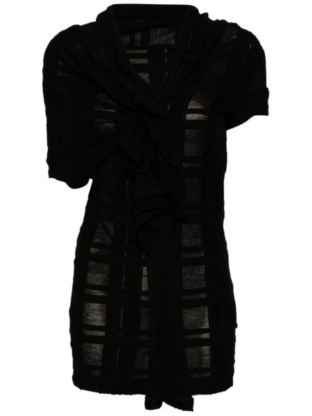 Asymetrický top Yohji Yamamoto čierna
