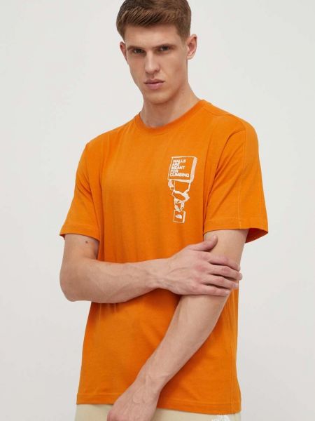 Pamučna majica The North Face narančasta