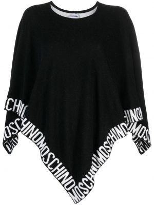 Poncho tricotate Moschino negru