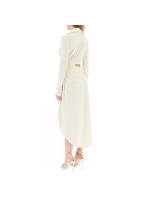 Dzianinowa sukienka długa Off-white biała