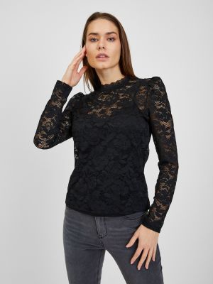 Koszulka koronkowa Orsay czarna