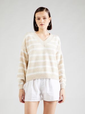 Пуловер Hollister бяло