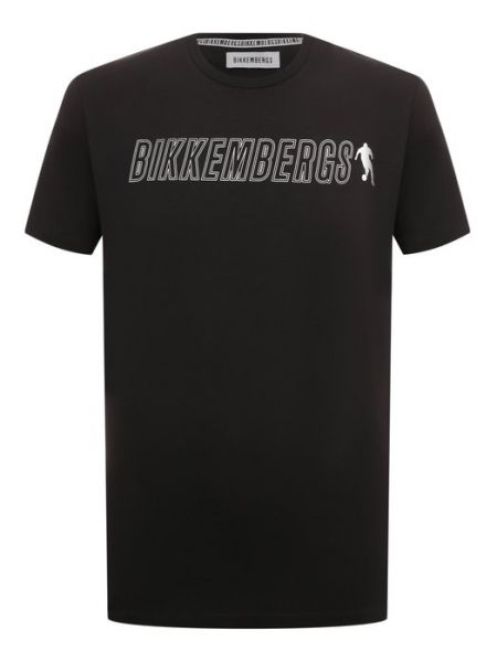 Хлопковая футболка Dirk Bikkembergs черная
