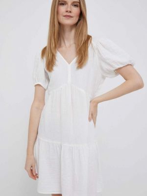 Pamučna mini haljina Gap bijela