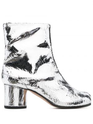 Ankle boots Maison Margiela srebrne