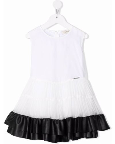 Dress for jenter Twinset Kids hvit