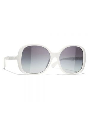 Okulary przeciwsłoneczne Chanel białe