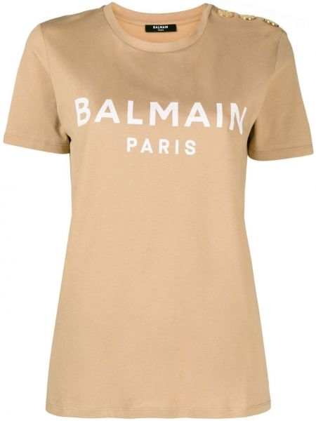 Trykt t-skjorte Balmain