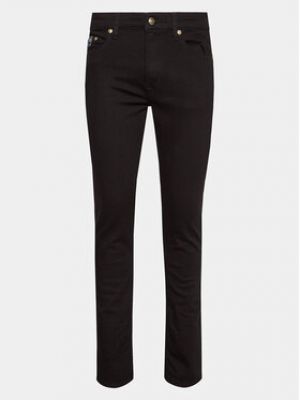 Slim fit priliehavé skinny fit džínsy Versace Jeans Couture čierna