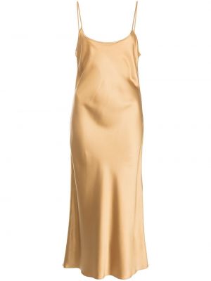 Μίντι φόρεμα Voz χρυσό