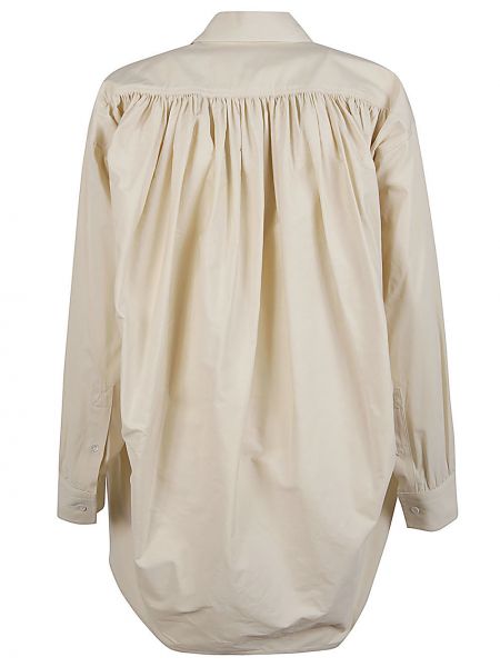 Camicia di cotone Bottega Veneta beige