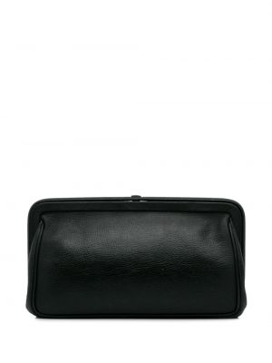 Dabīgās ādas clutch somiņa Bottega Veneta Pre-owned melns